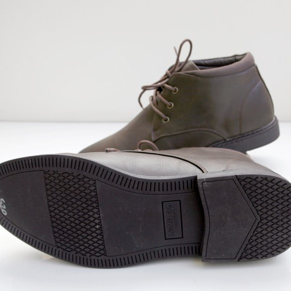 London Fog Casual Leather Chukka Shoes Brown Men\'s Size 11 NEW main image 8